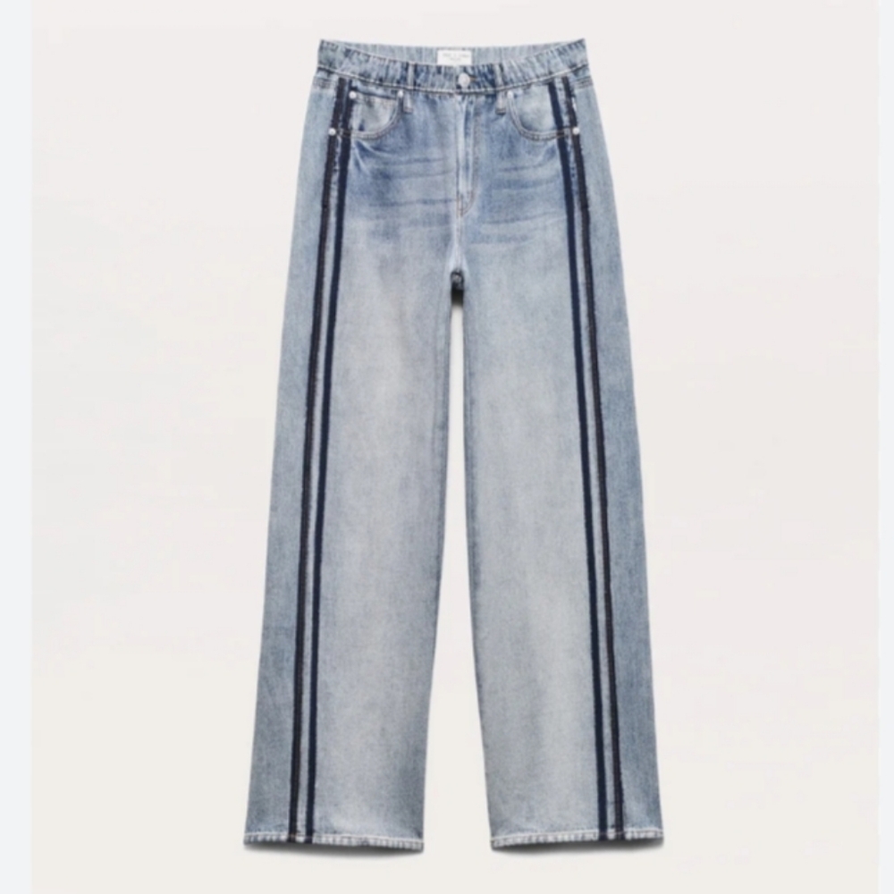Rag & Bone Miramar Wide Leg Track Jean In Coney S NWT - Picture 7 of 16